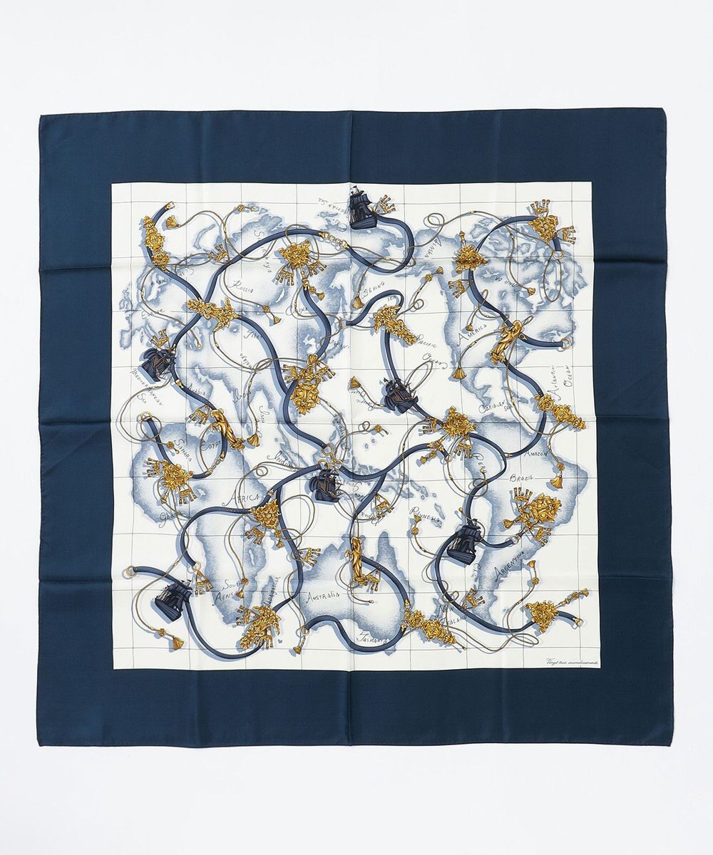 23区 マップ柄スカーフ 