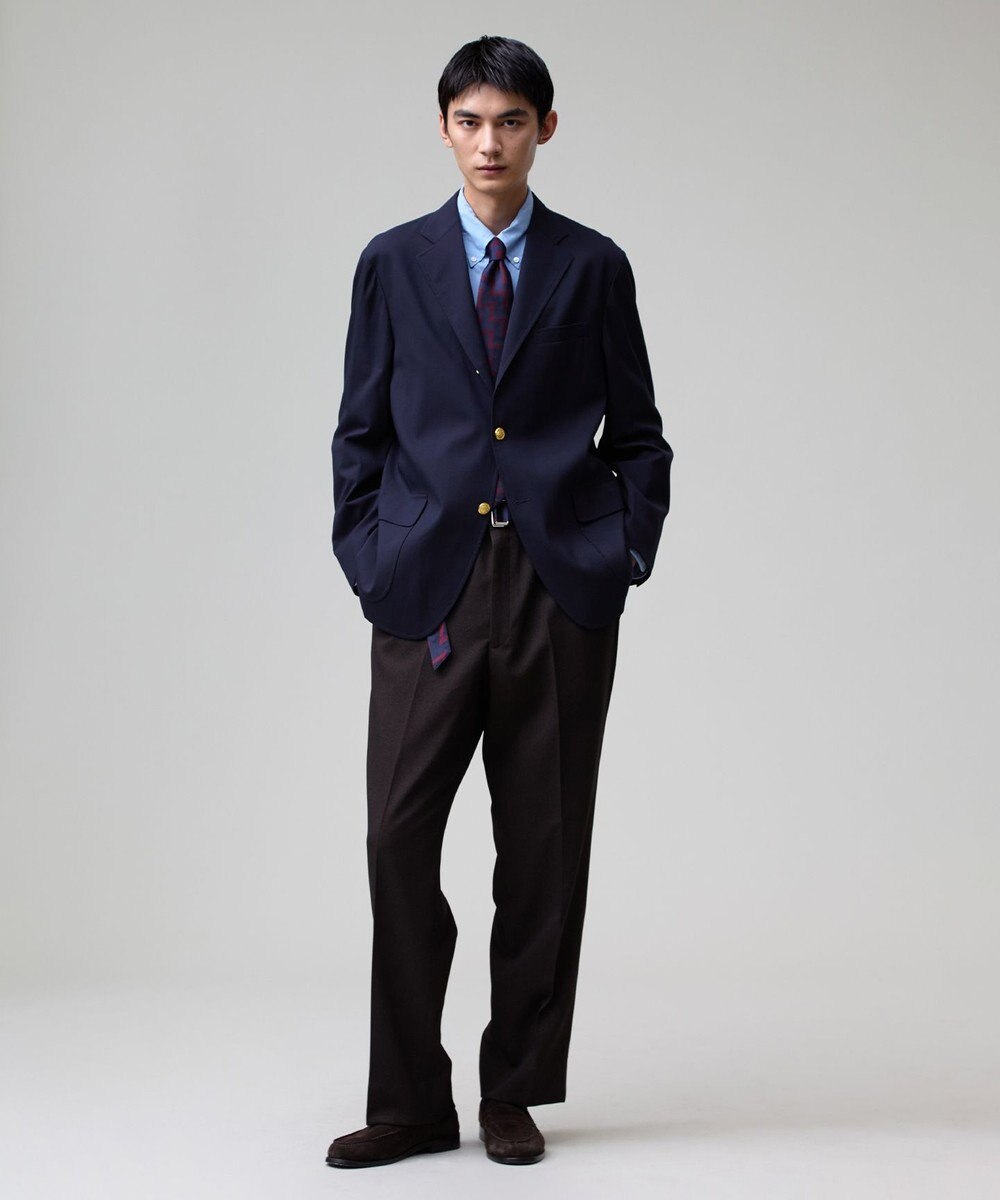 J.PRESS MEN 【J.PRESS ORIGINALS】【UNISEX】Cotton Broad Cloth B.D. Shirt / Baggy-Fit 