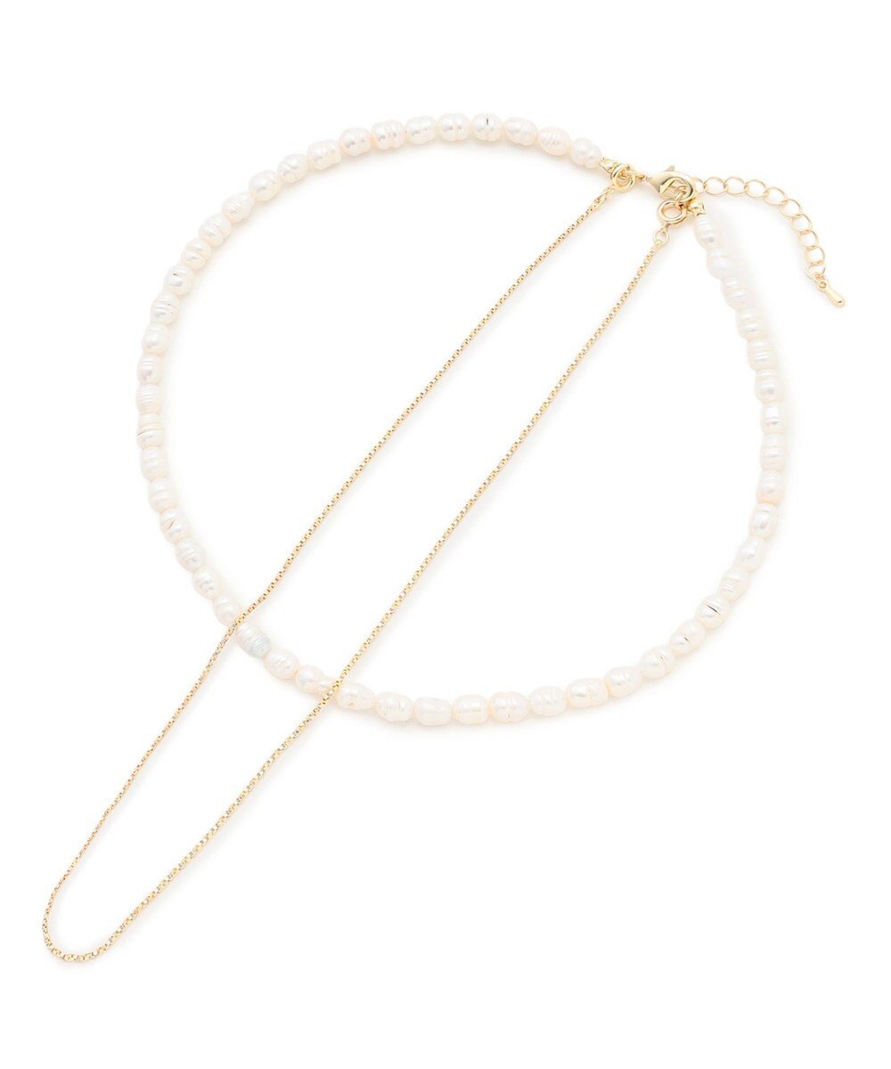 UNFILO パール・チェーンネックレス 