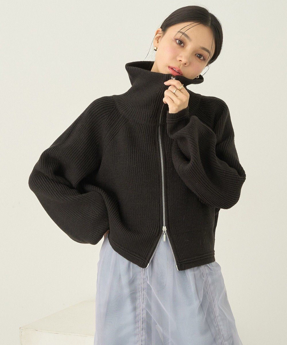 earth music&ecology ＢＩＧカラージップカーディガン 