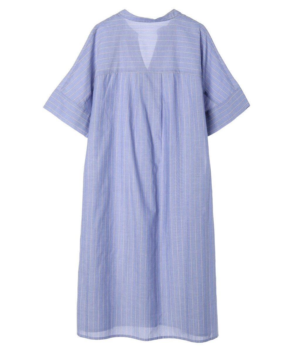 Green Parks 綿麻混スキッパーミニワンピース 