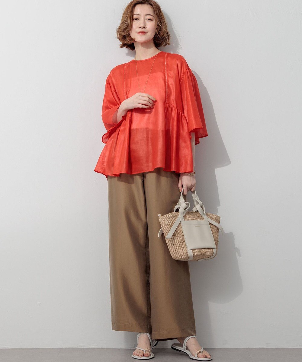 23区 【新色追加/見上愛さん着用】サムリング フラット サンダル 