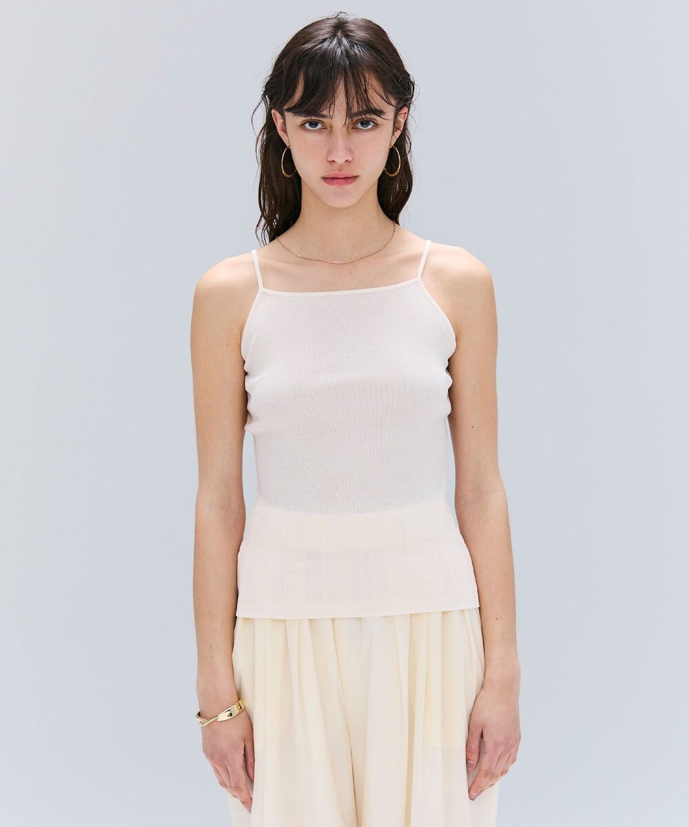 BEIGE， 【洗える・Oggi 10月号掲載】MARINO / コットンリブキャミソール 