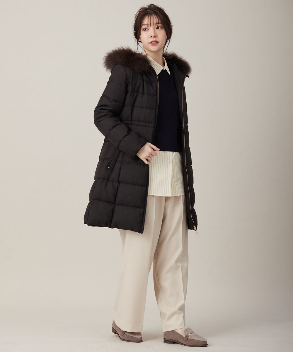 ANY SIS 【撥水・洗える】リッチファーフードロング ダウン 