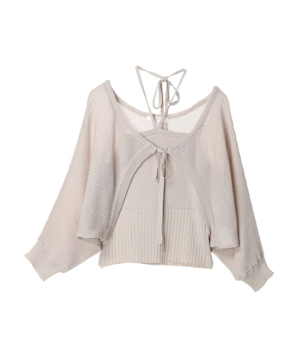 Green Parks ・swing by SET2点ニットボレロ&ニットキャミ 