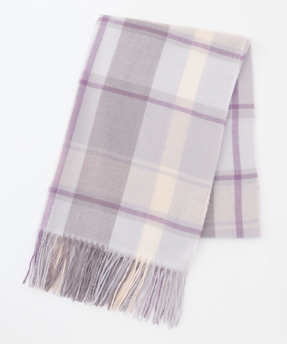 ANY SIS 【洗える】フワリーチェック ストール 