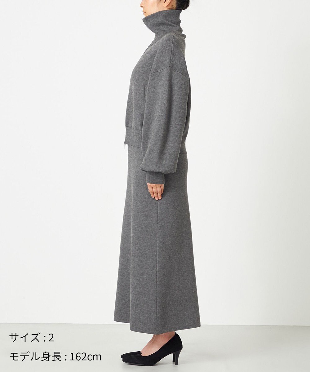 NAVE 【ReNAVE・洗える】スムースニット トラックジャケット 