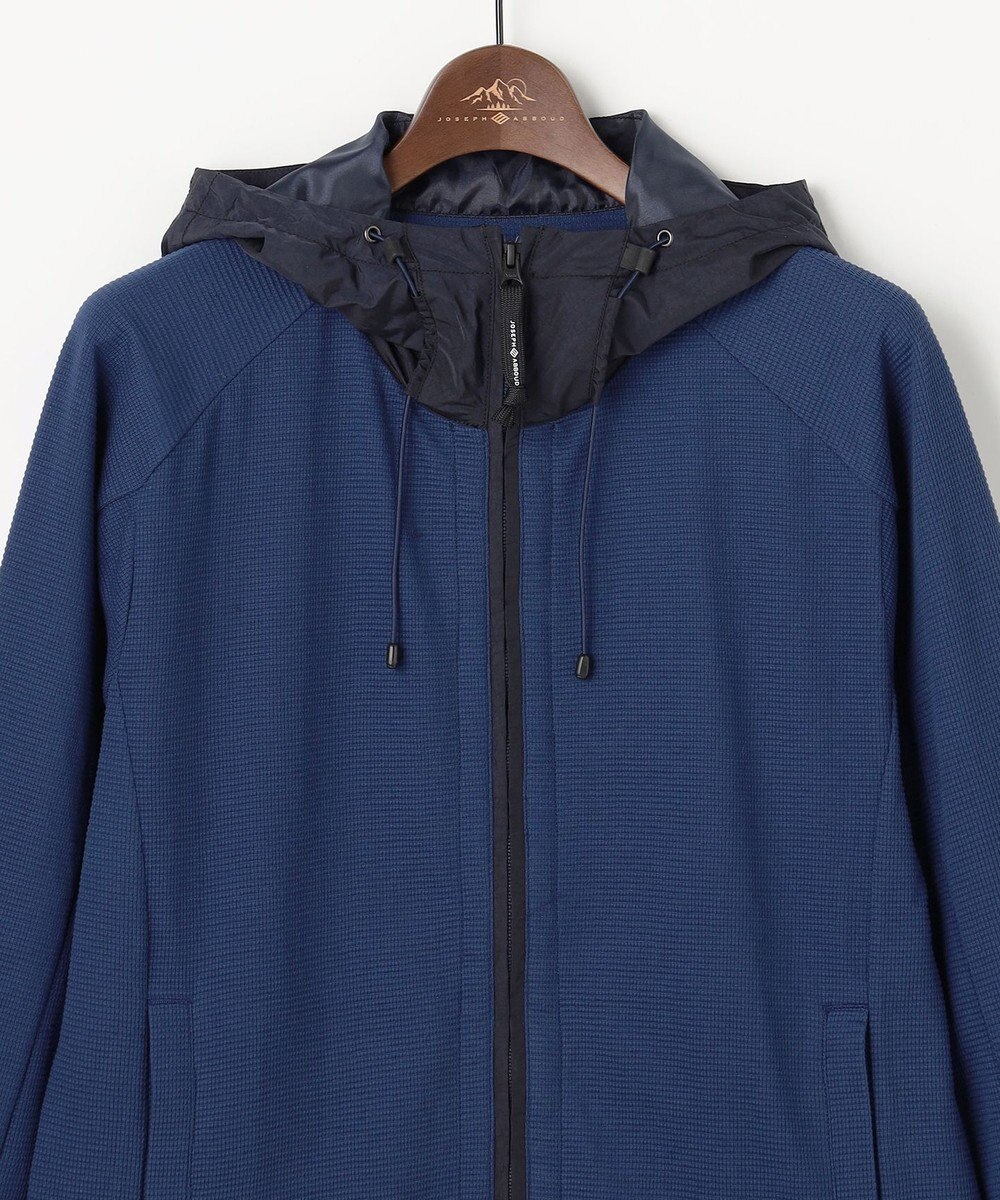 JOSEPH ABBOUD MOUNTAIN 【異素材コンビネーション】グリットワッフルアクティブパーカー 