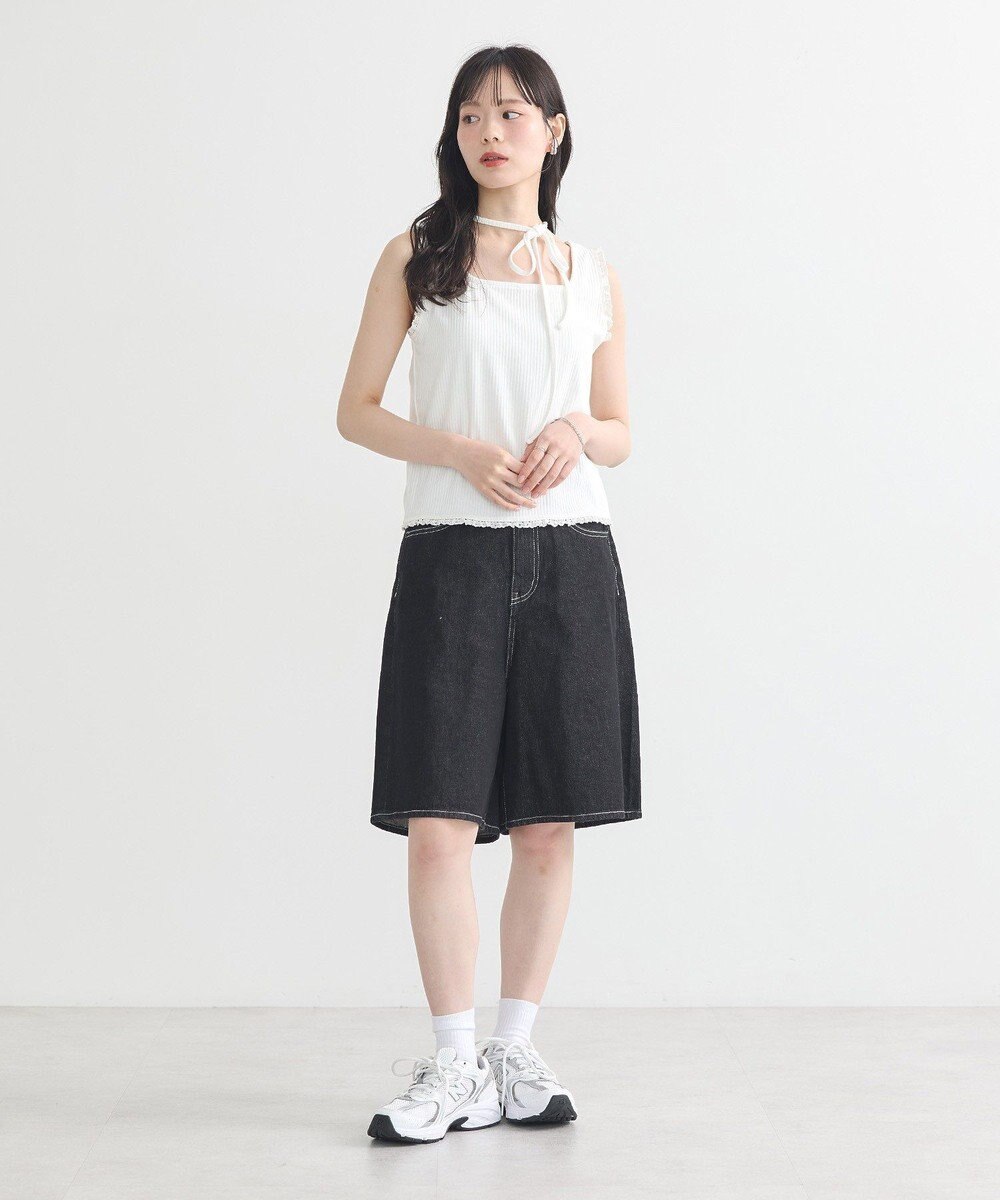 earth music&ecology マルチｗａｙネックホルターレースタンク 