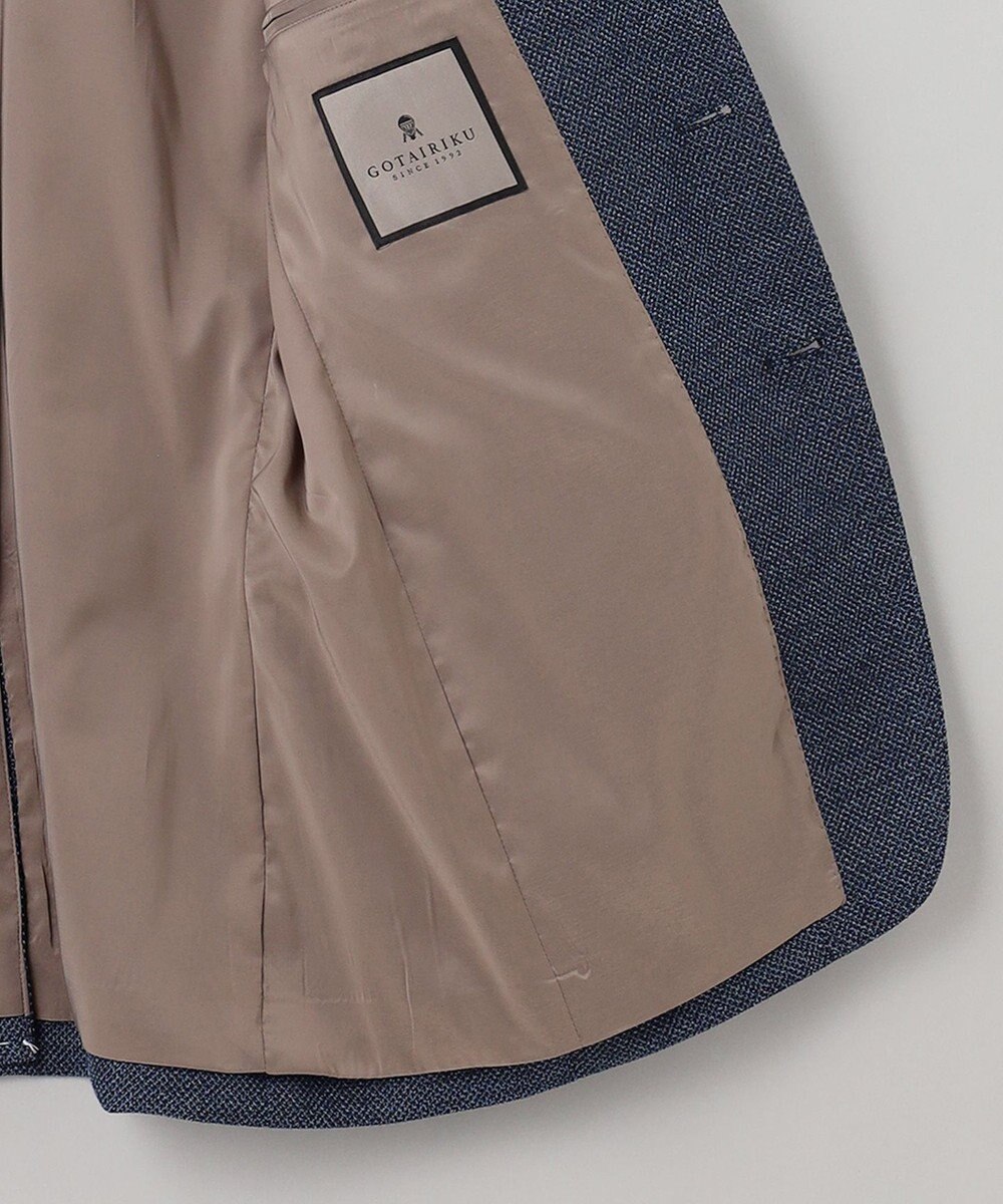 GOTAIRIKU 【カーディガンジャケット】ブリスターバーズアイ ニットジャケット 