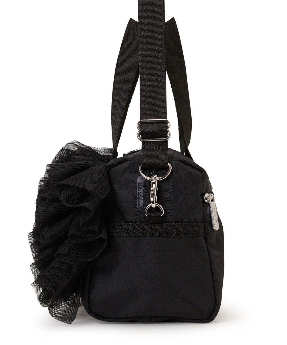 LeSportsac RUFFLE EVERYDAY SM SATCHEL/ブラックレースラッフル 