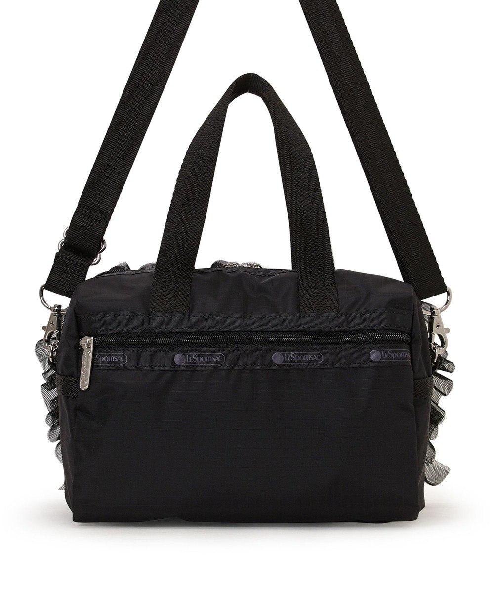LeSportsac RUFFLE EVERYDAY SM SATCHEL/ブラックレースラッフル 