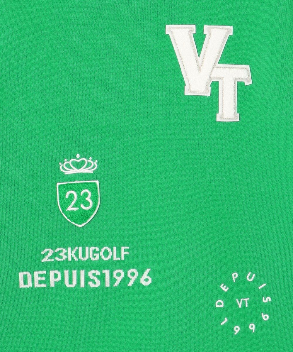 23区GOLF 【WOMEN】【ウォッシャブル】グラフィックダブルジャガードニット 