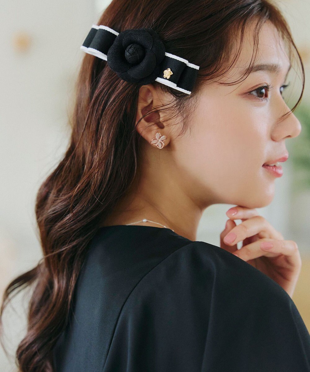 Tiaclasse 【安田美沙子さん着用・選べる2TYPE】ローズモチーフバレッタ 