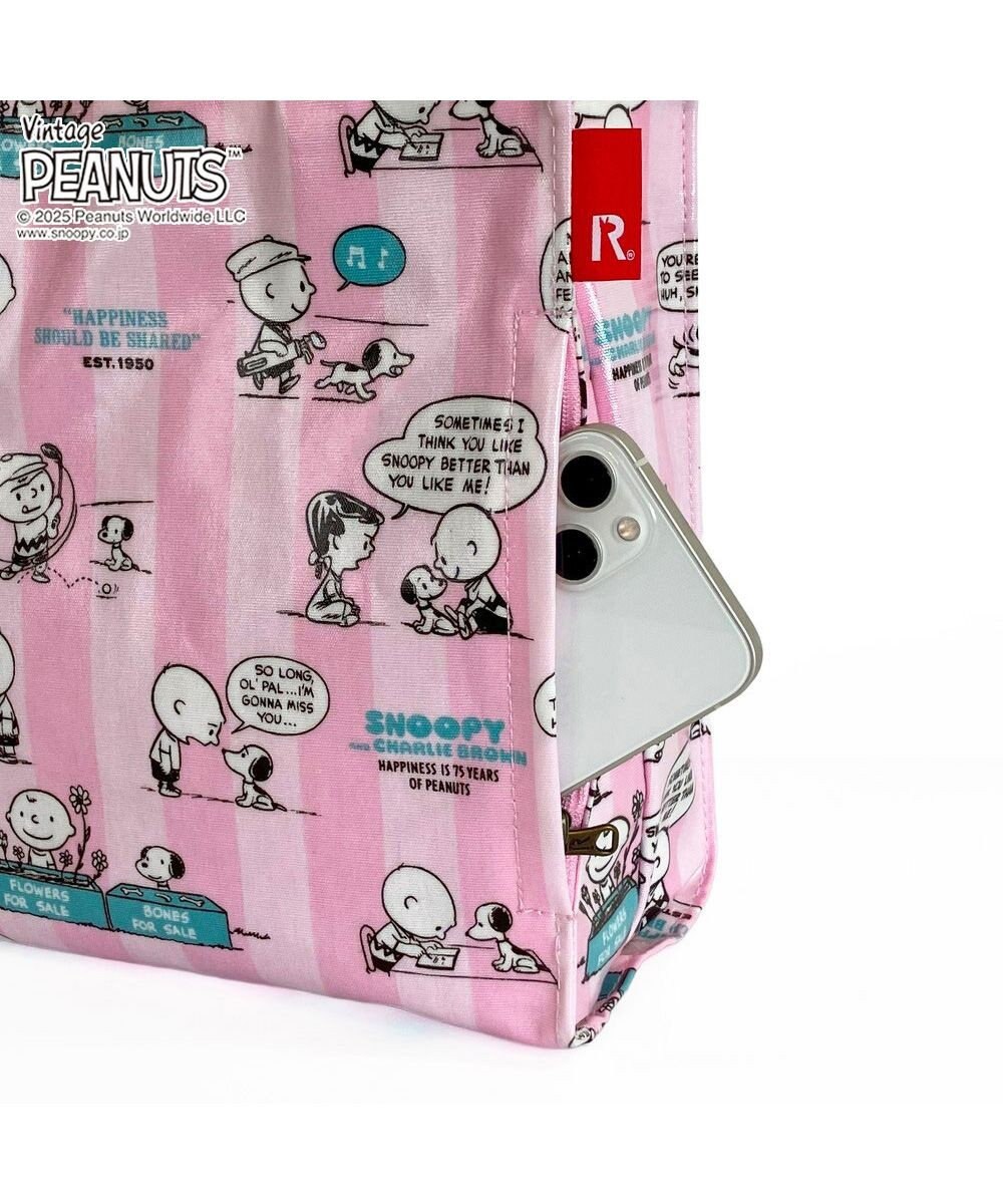 ROOTOTE 8431【スヌーピー】IP.スクエア.ラミネート.ピーナッツ-0L 