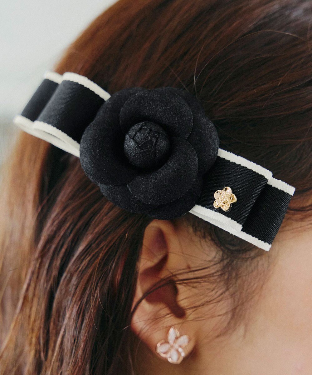 Tiaclasse 【安田美沙子さん着用・選べる2TYPE】ローズモチーフバレッタ 