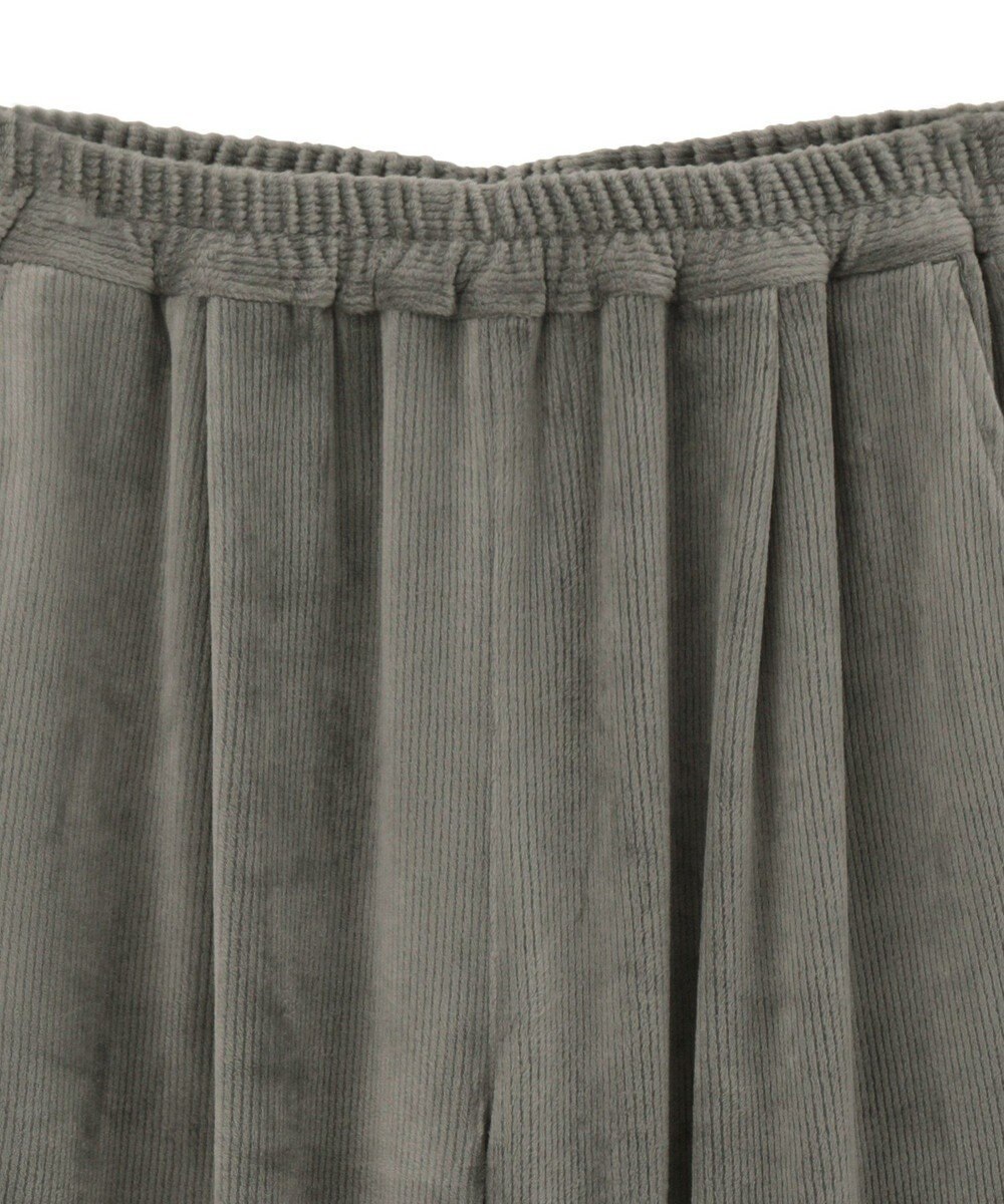 Green Parks ぽかぽか裏起毛ベロアイージーパンツ 