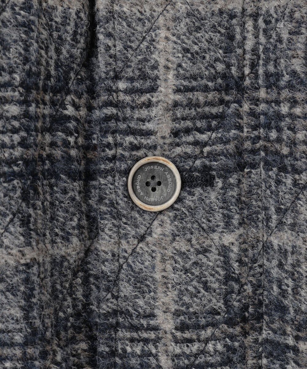 JOSEPH ABBOUD 【ストレッチ/イタリア素材/軽量】 イタリア素材使用・スライバーチェックジャケット 