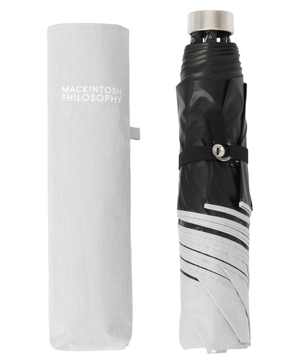 MOONBAT 【フワクール生地使用/軽量】MACKINTOSH PHILOSOPHY 遮光 晴雨兼用 折りたたみ日傘 シャンブレー 