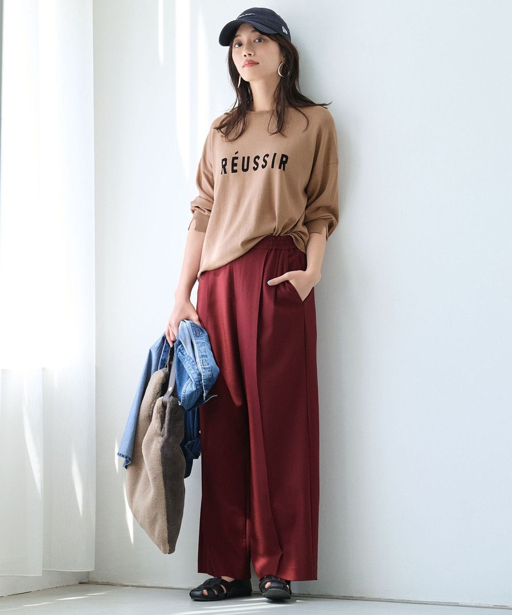 ANY 【6サイズ展開/ウエストゴム】イージーワイドパンツ 