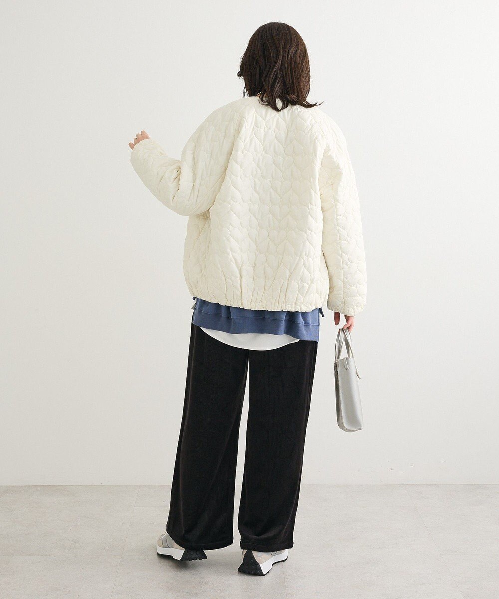 Green Parks ぽかぽか裏起毛ベロアイージーパンツ 