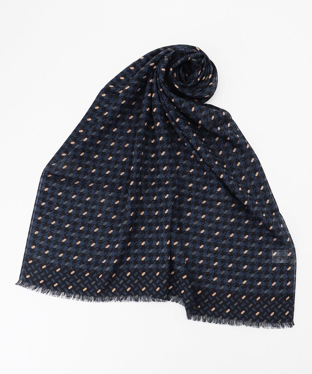 JOSEPH ABBOUD 【イタリア製】ハウンドトゥース ストール 