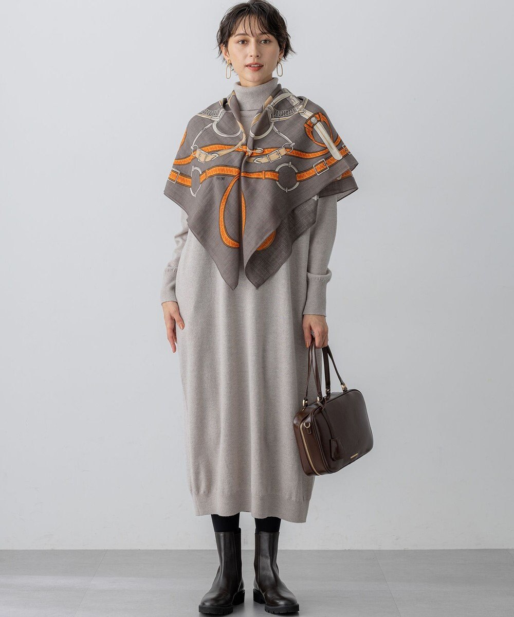 23区 【WEB&一部店舗限定】ウールカシミヤ デザイン ストール 