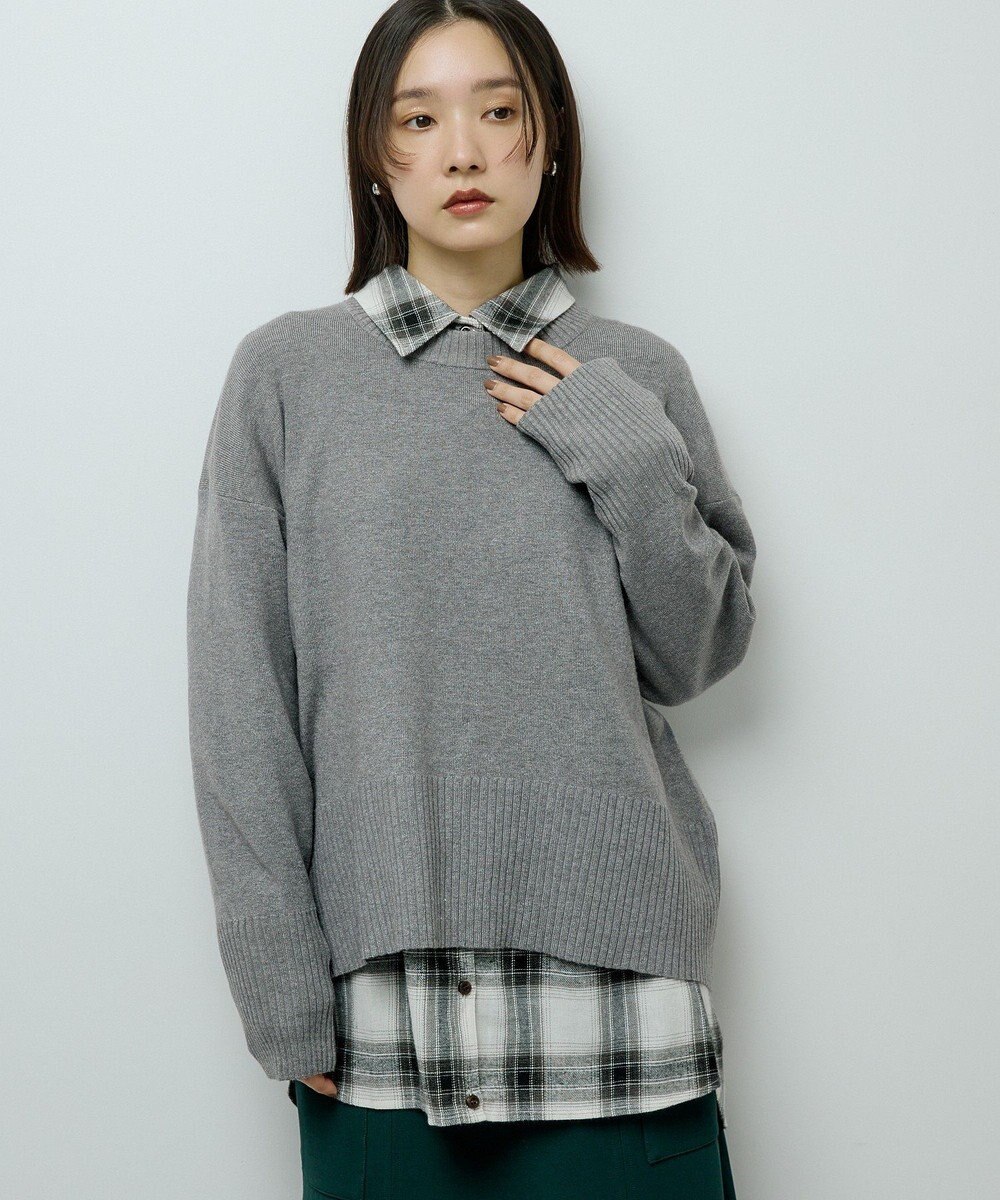 Green Parks ふわもっちニットプルオーバー 