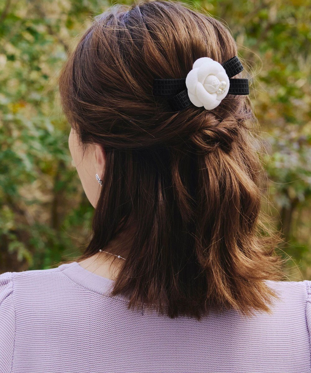 Tiaclasse 【安田美沙子さん着用・選べる2TYPE】ローズモチーフバレッタ 