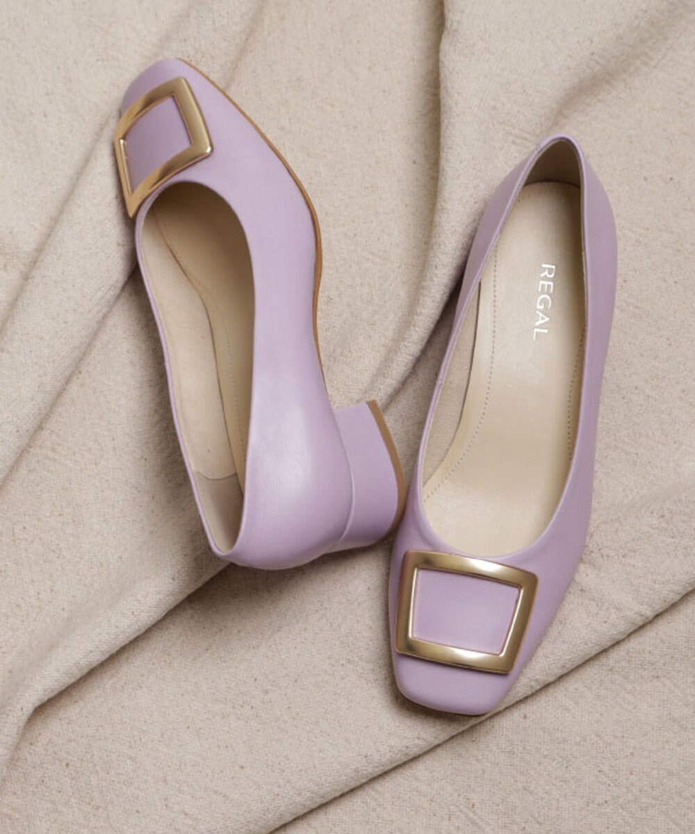 REGAL FOOT COMMUNITY 【リーガルレディース】F89Q バックル付きスクエアパンプス パンプス 