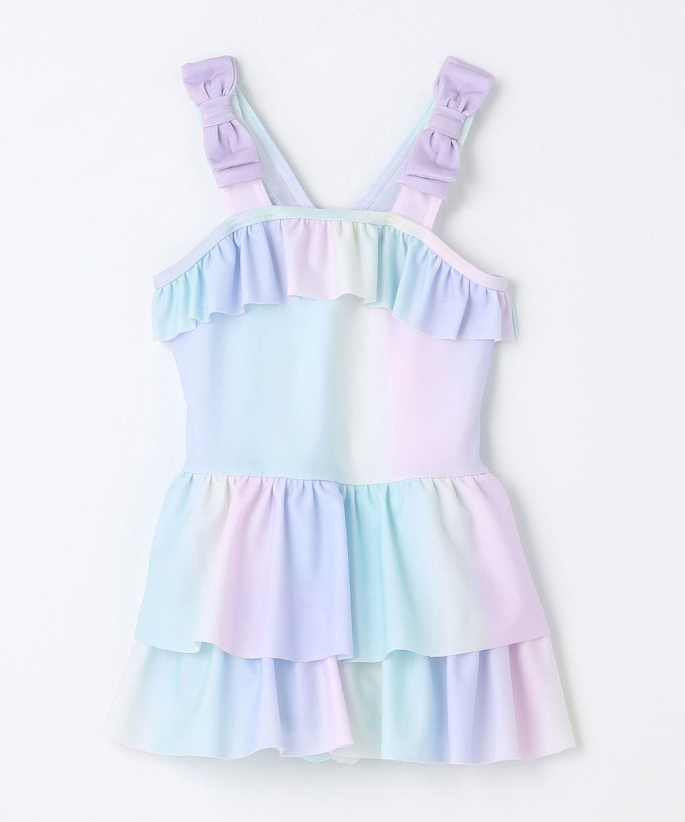 ANY KIDS 総柄 フリル ワンピース 水着 