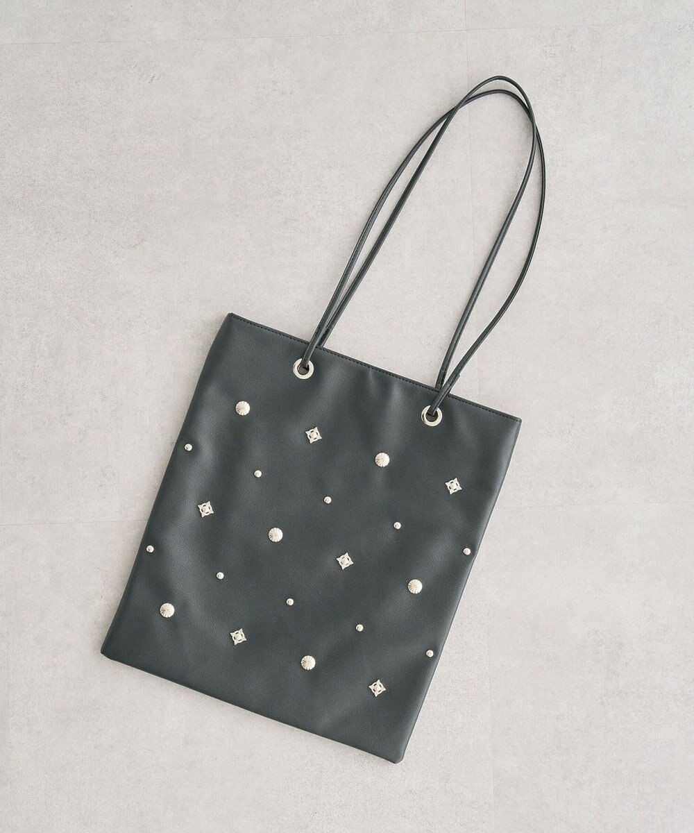 Green Parks ａｎｄｍｉｋｋａ．スタッズ付Ａ４トートバッグ 