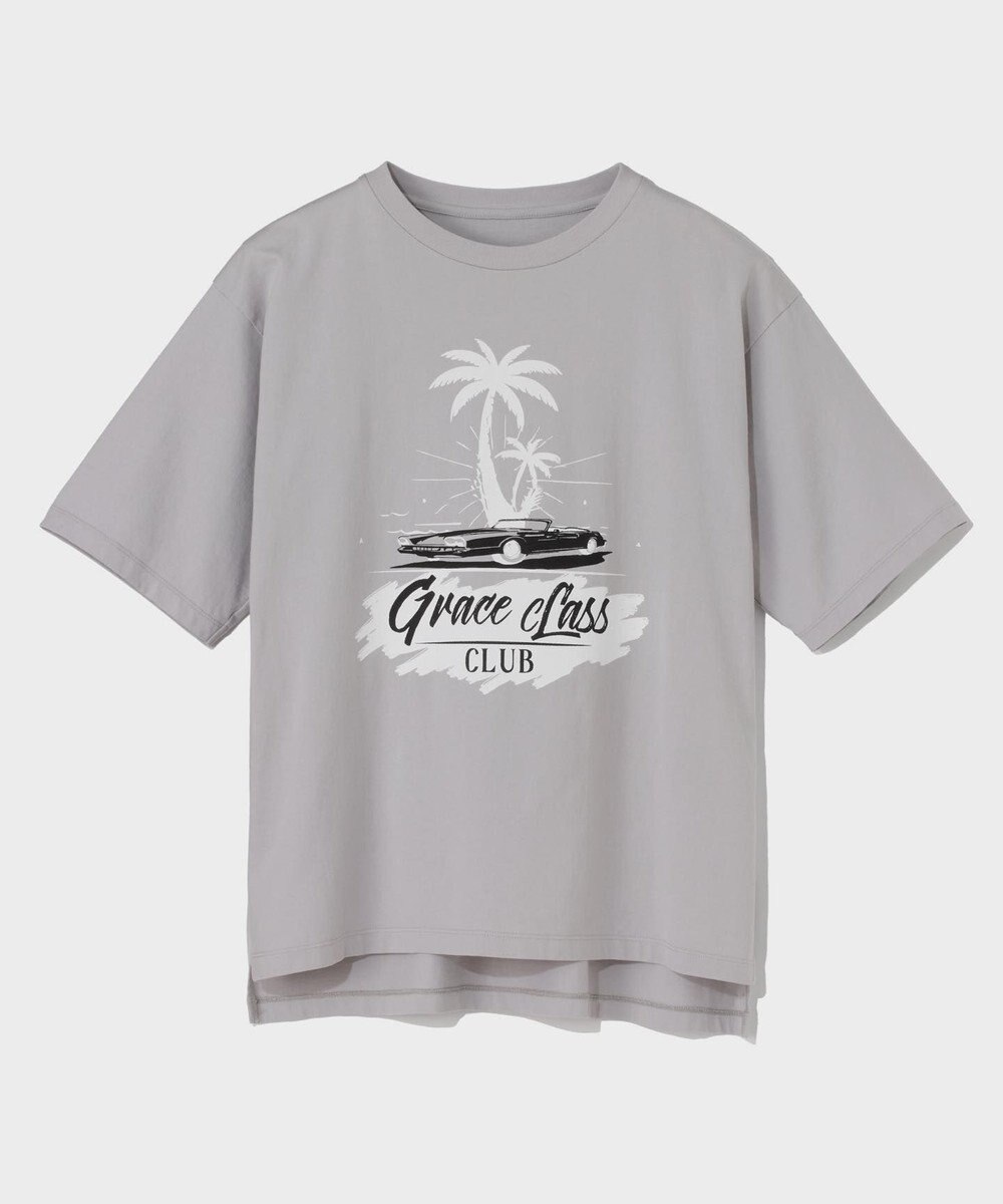 GRACE CONTINENTAL リゾートプリントTシャツ 