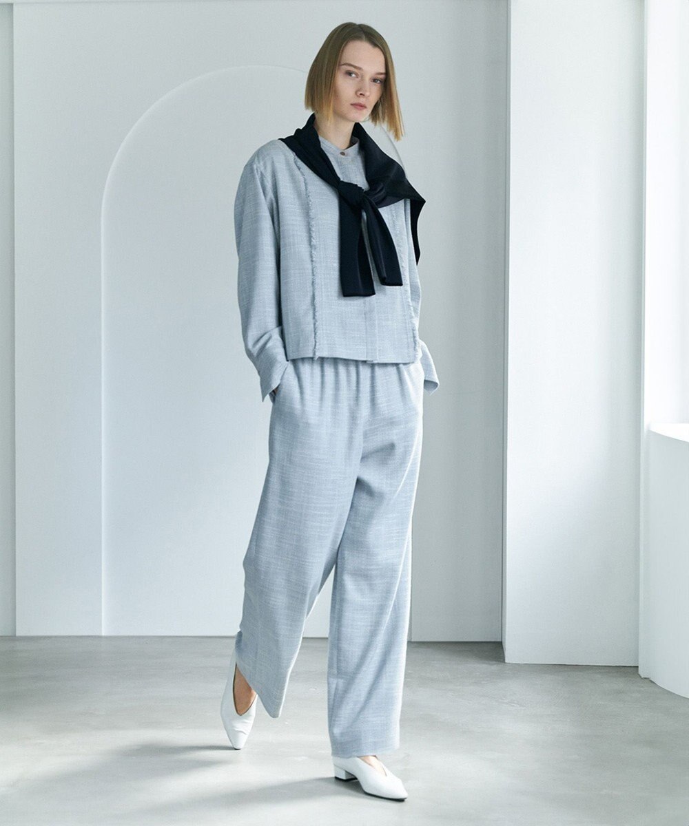 ICB ライトスラブツイード シャツジャケット 