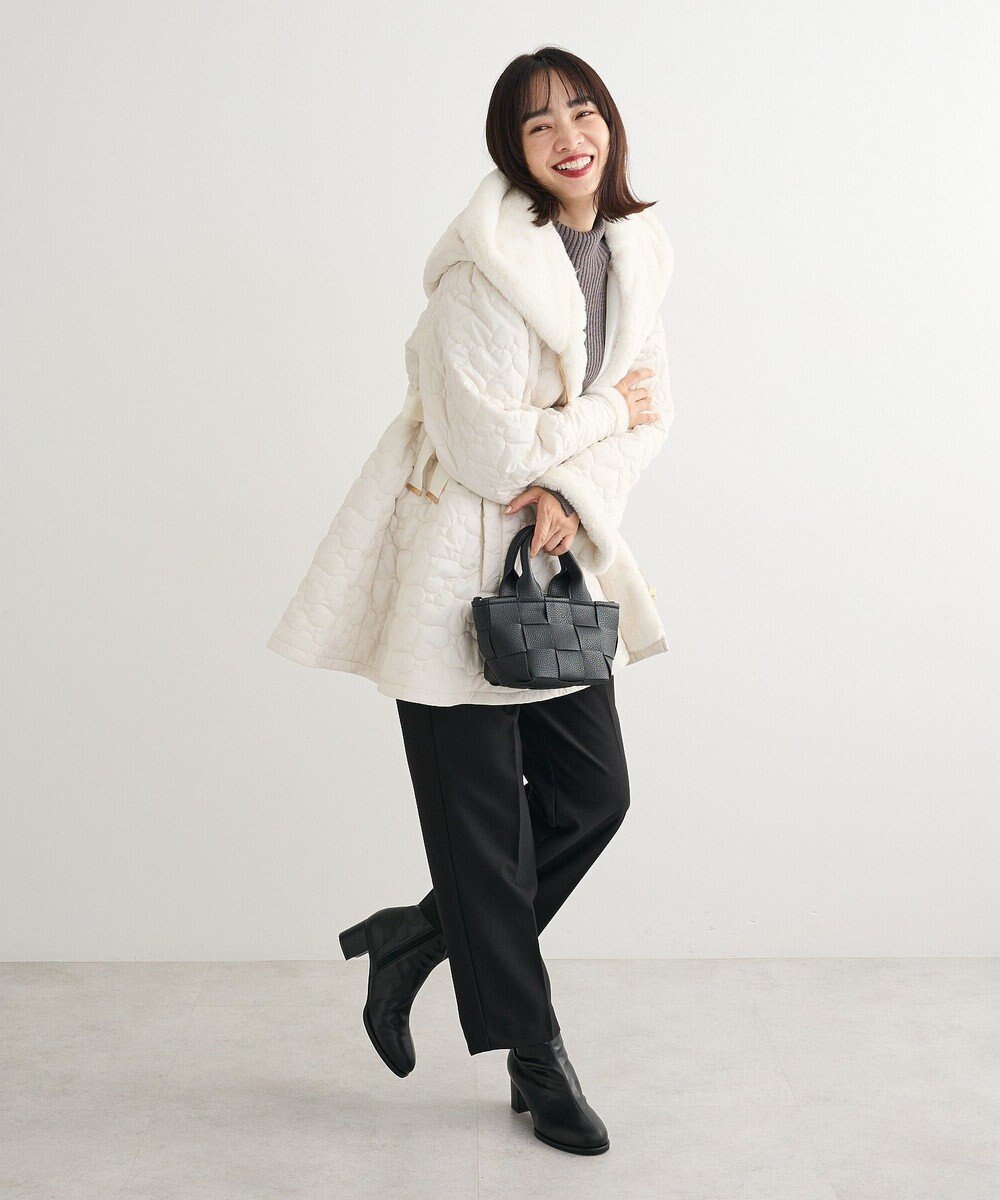 Green Parks ・ｓｗｉｎｇ　ｂｙ　ハートキルトフレアコート 