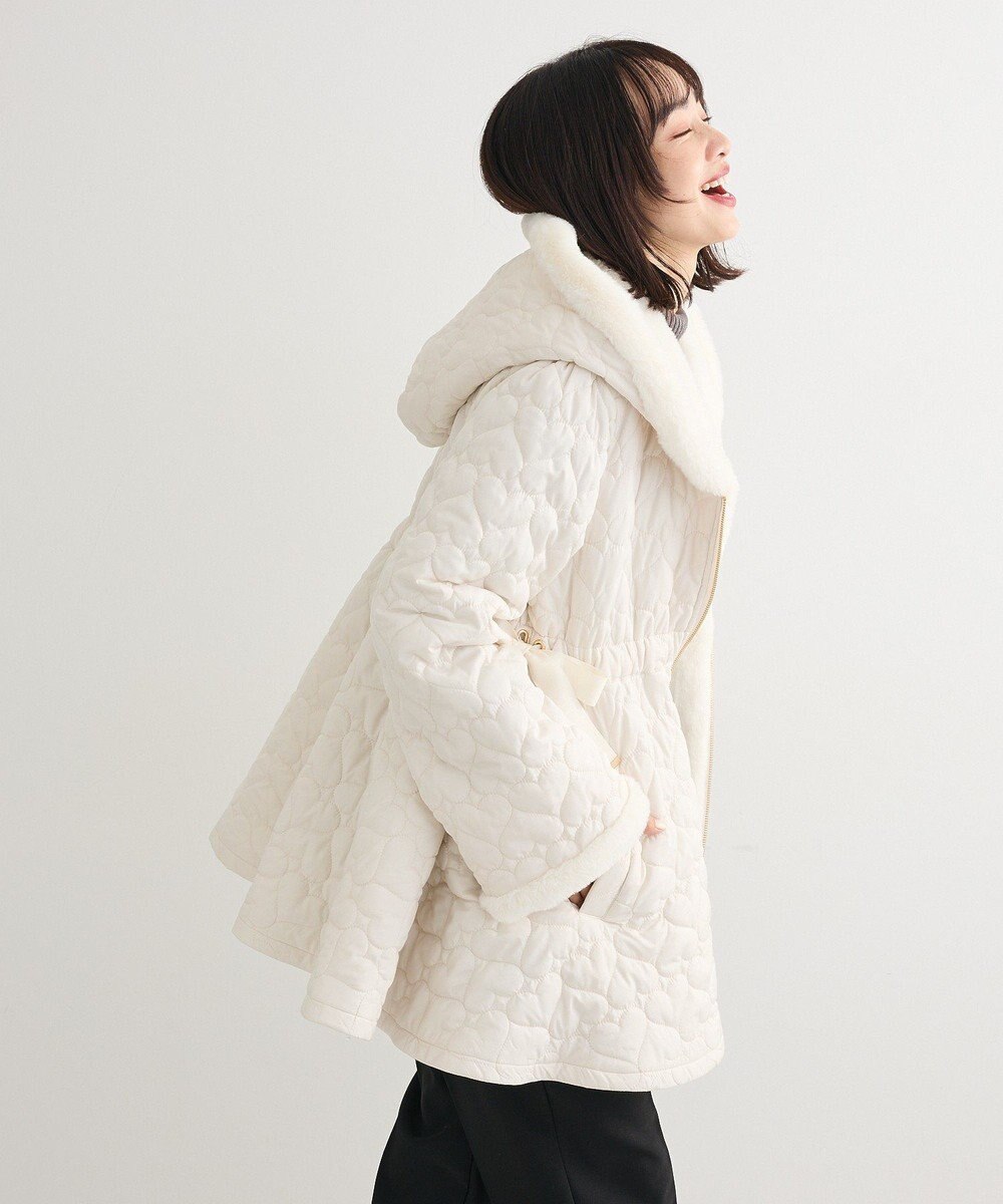 Green Parks ・ｓｗｉｎｇ　ｂｙ　ハートキルトフレアコート 