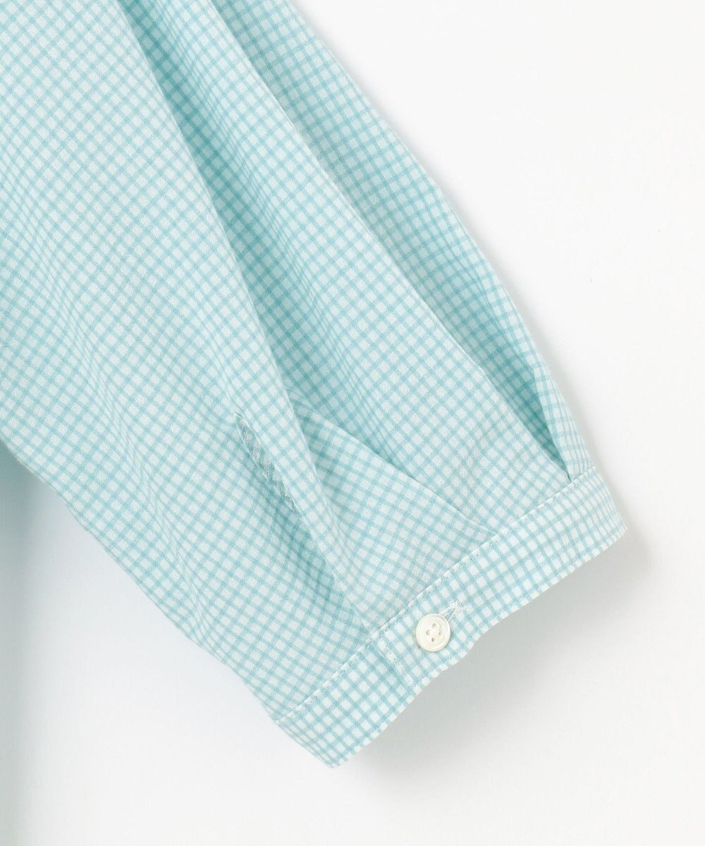 J.PRESS LADIES S 【洗える】SHEER ギンガム スキッパー ブラウス 