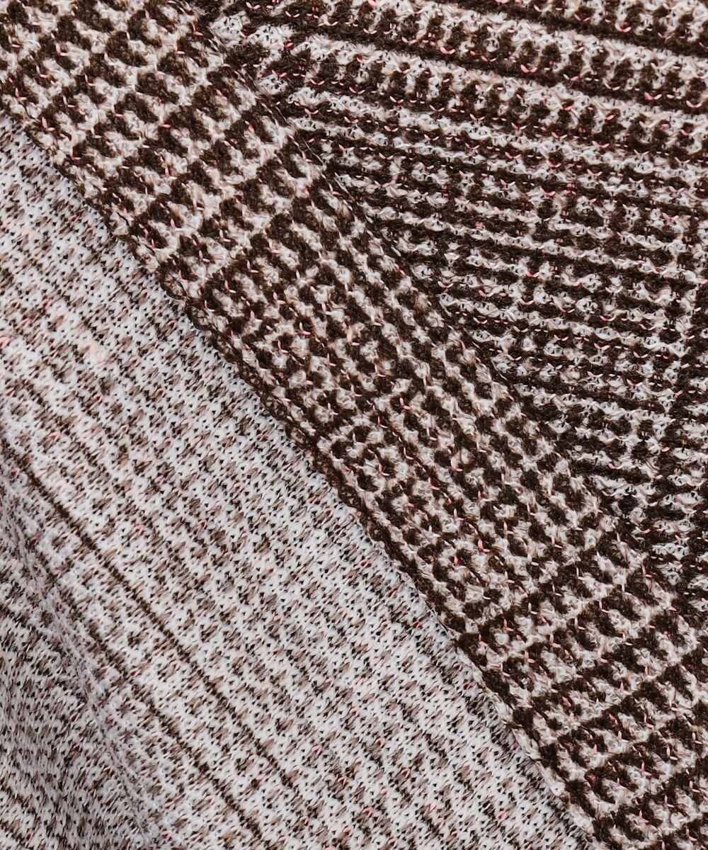 GOTAIRIKU 新柄【吸水速乾/ウォッシャブル】ノルマンディーリネン カーディガンジャケット＿グレンチェック柄 