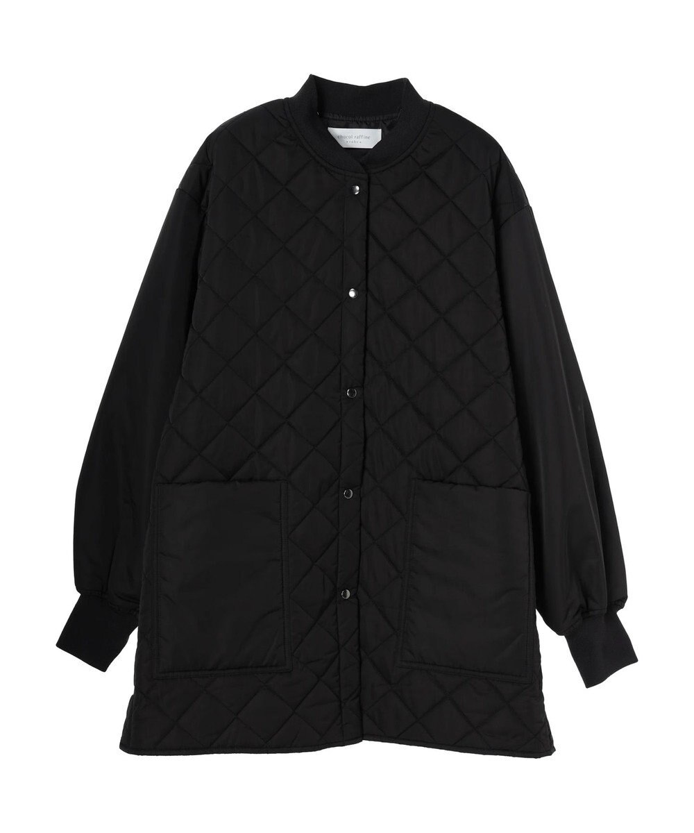 Green Parks 撥水加工　中綿キルトミドル丈コート 