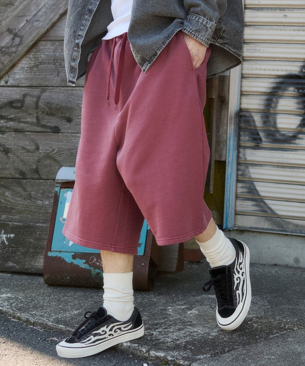 WEGO 【ユニセックス着用ITEM】ピグメントグラフィックショーツ 