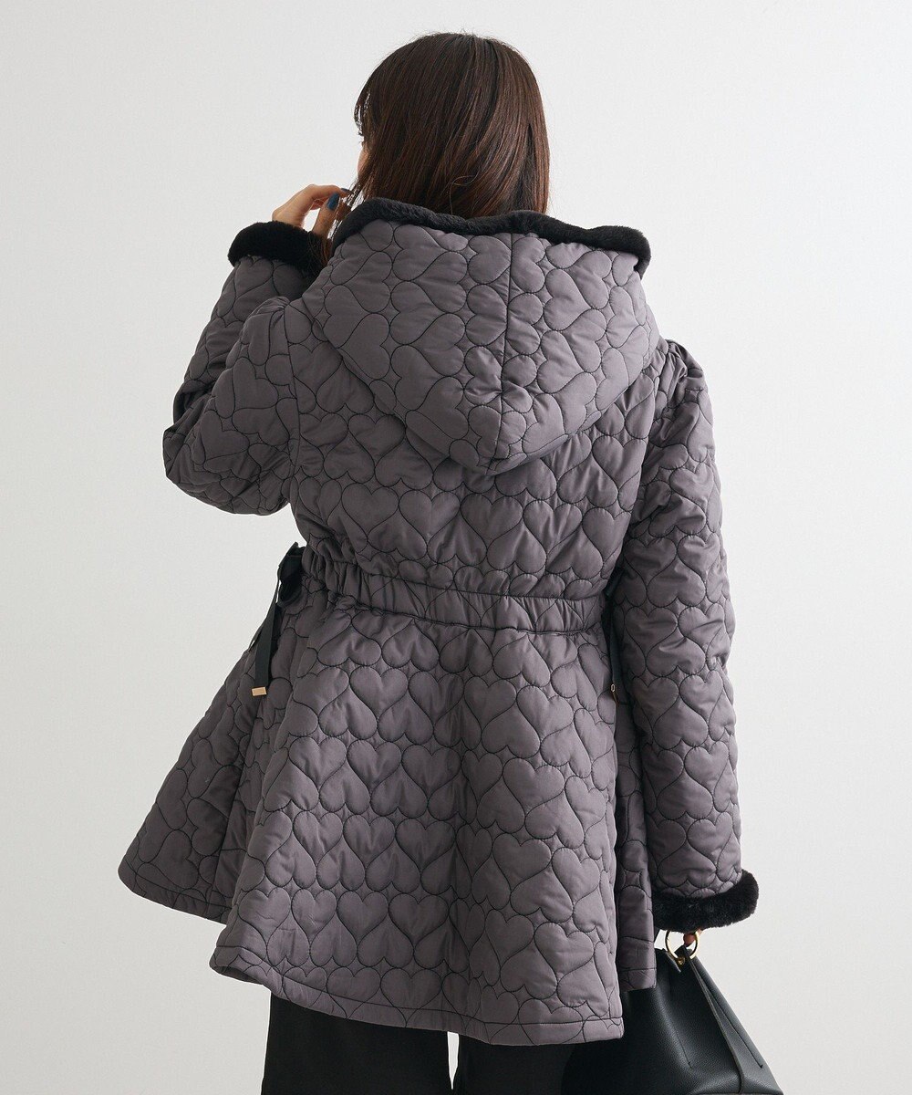 Green Parks ・ｓｗｉｎｇ　ｂｙ　ハートキルトフレアコート 