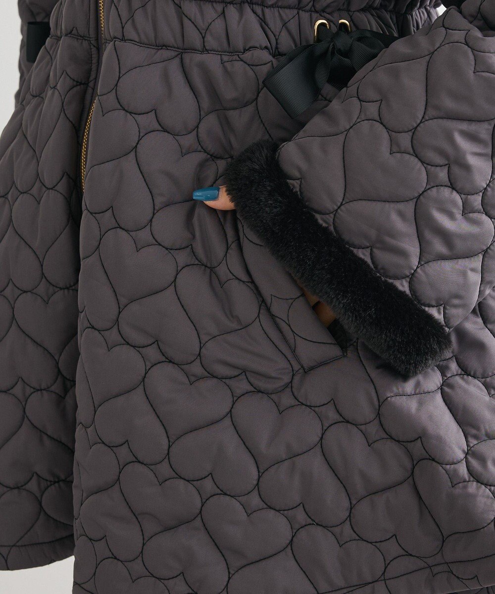 Green Parks ・ｓｗｉｎｇ　ｂｙ　ハートキルトフレアコート 