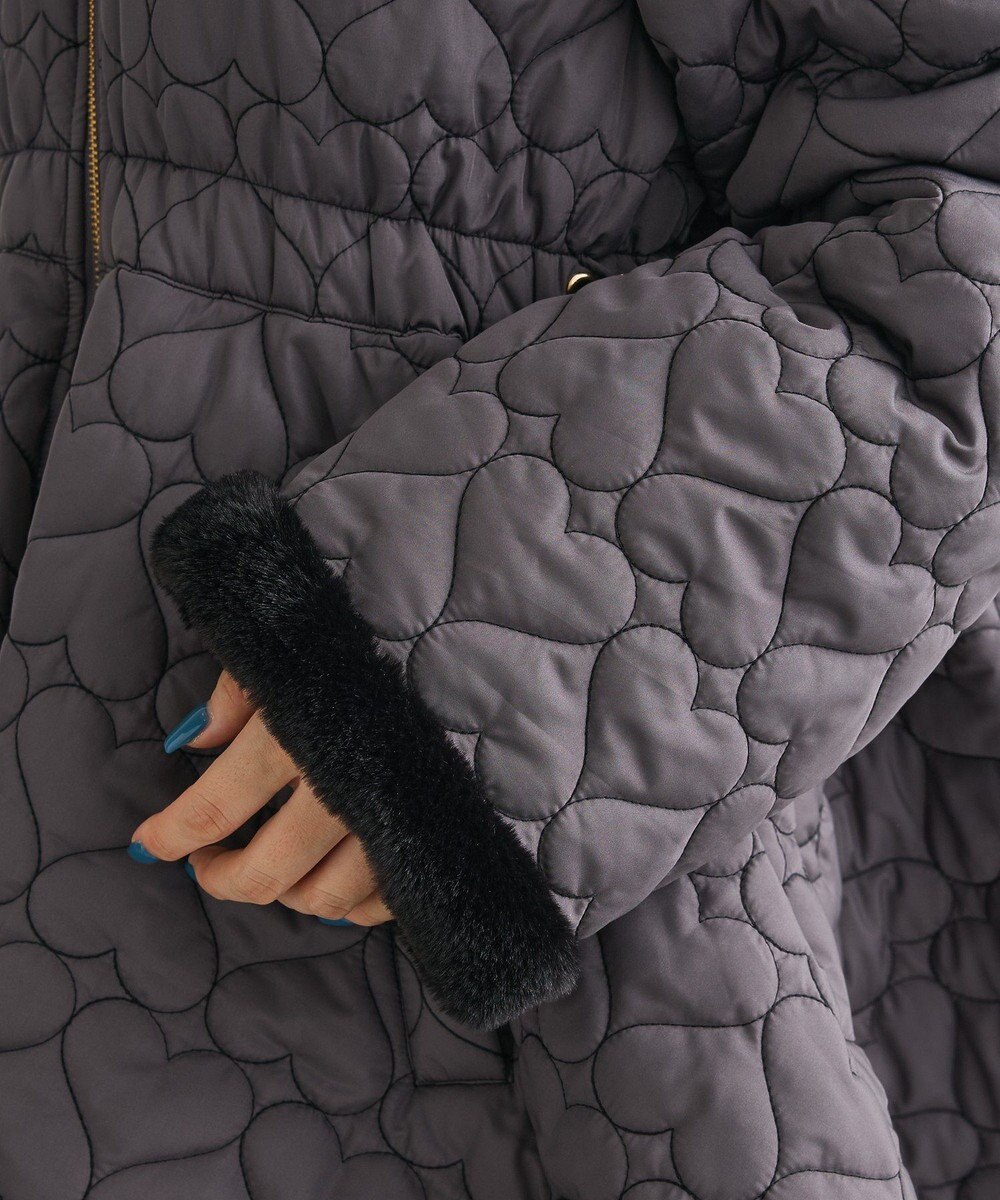 Green Parks ・ｓｗｉｎｇ　ｂｙ　ハートキルトフレアコート 