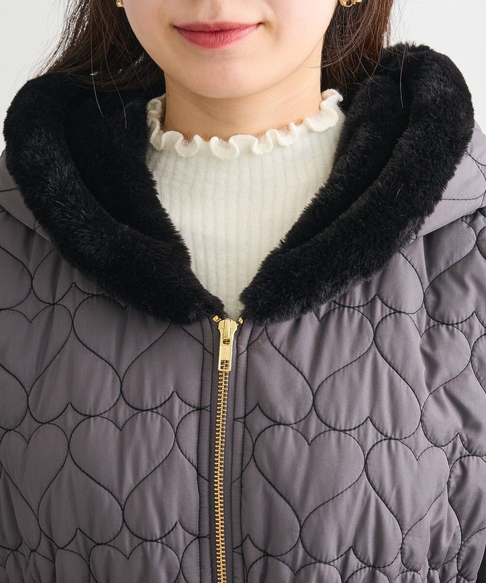 Green Parks ・ｓｗｉｎｇ　ｂｙ　ハートキルトフレアコート 