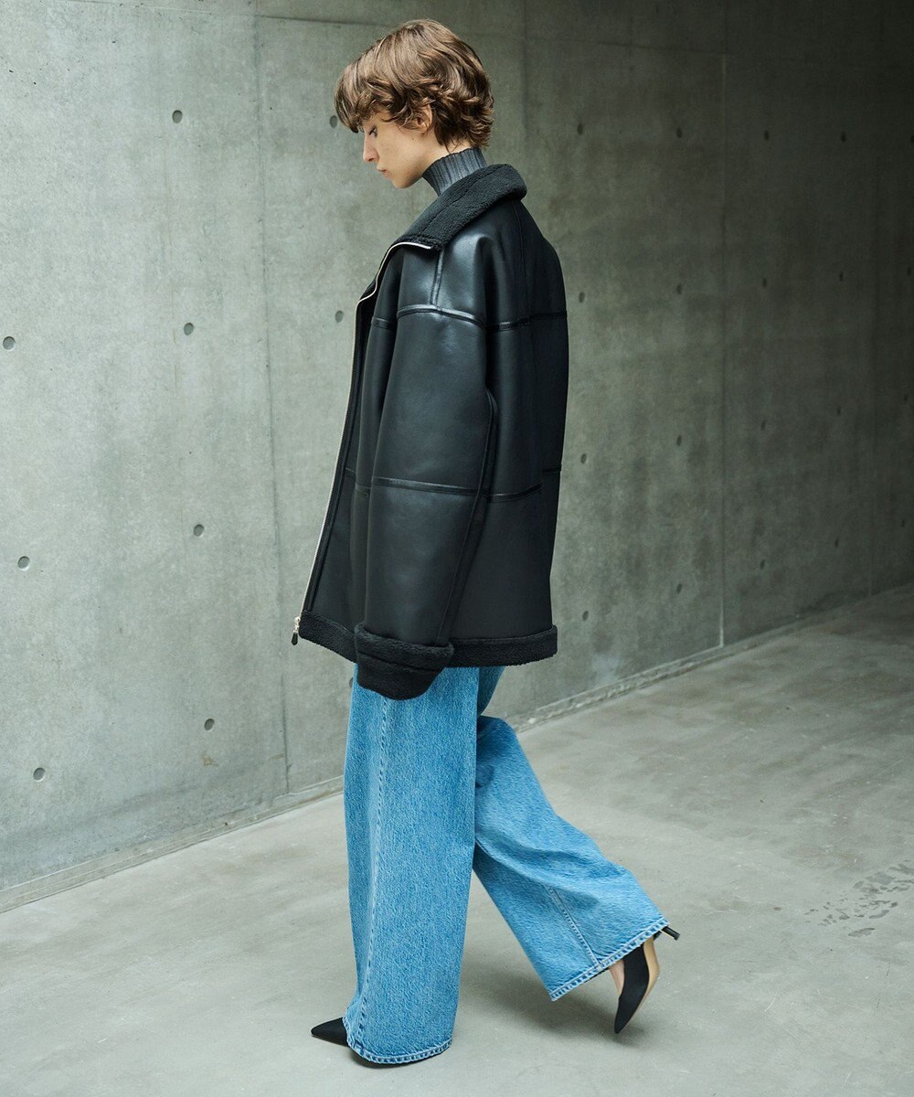 uncrave フェイク ムートン コート（uncrave WHITE） 