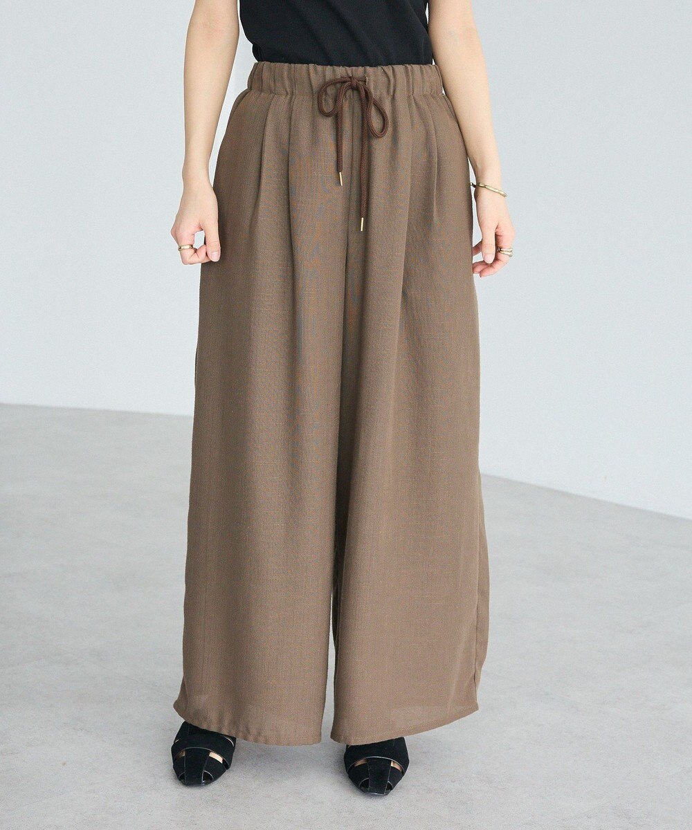 CRAFT STANDARD BOUTIQUE リネンライクワイドイージーパンツ 