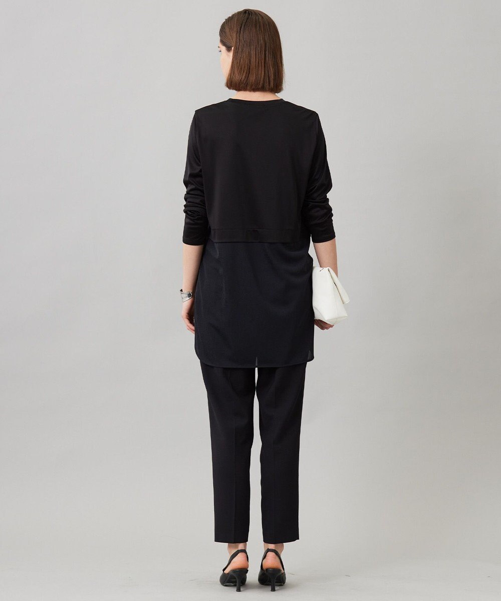 ICB 【UVカット・洗える】ウール2WAYストレッチ ドロストパンツ 