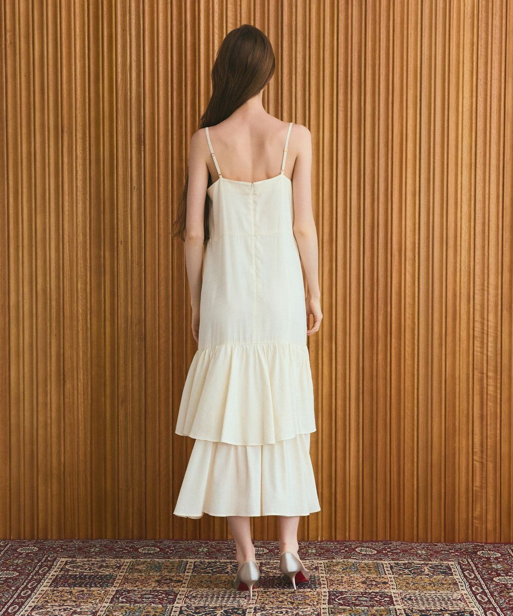 GRACE CONTINENTAL ラメチェックキャミドレス 