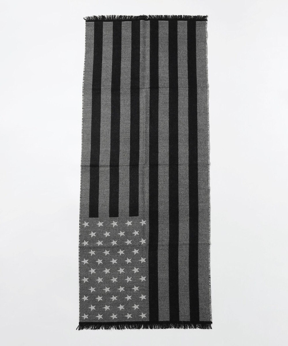 JOSEPH ABBOUD 【ブランド30周年記念・フランス製】アメリカンフラッグパターンストール 