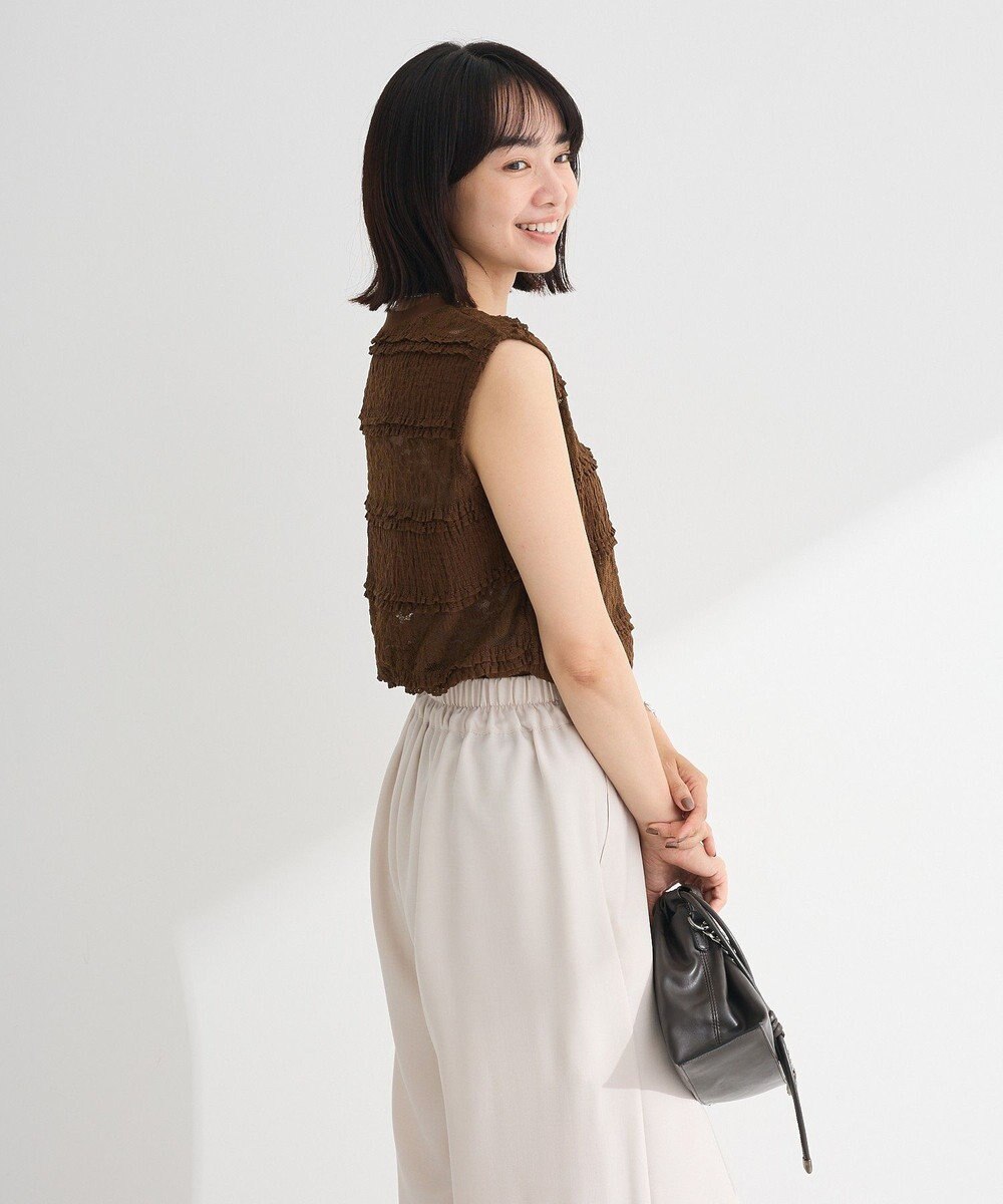 Green Parks ・ＳＵＧＡＲ　ＳＰＯＯＮ　フリルレースノースリーブ 